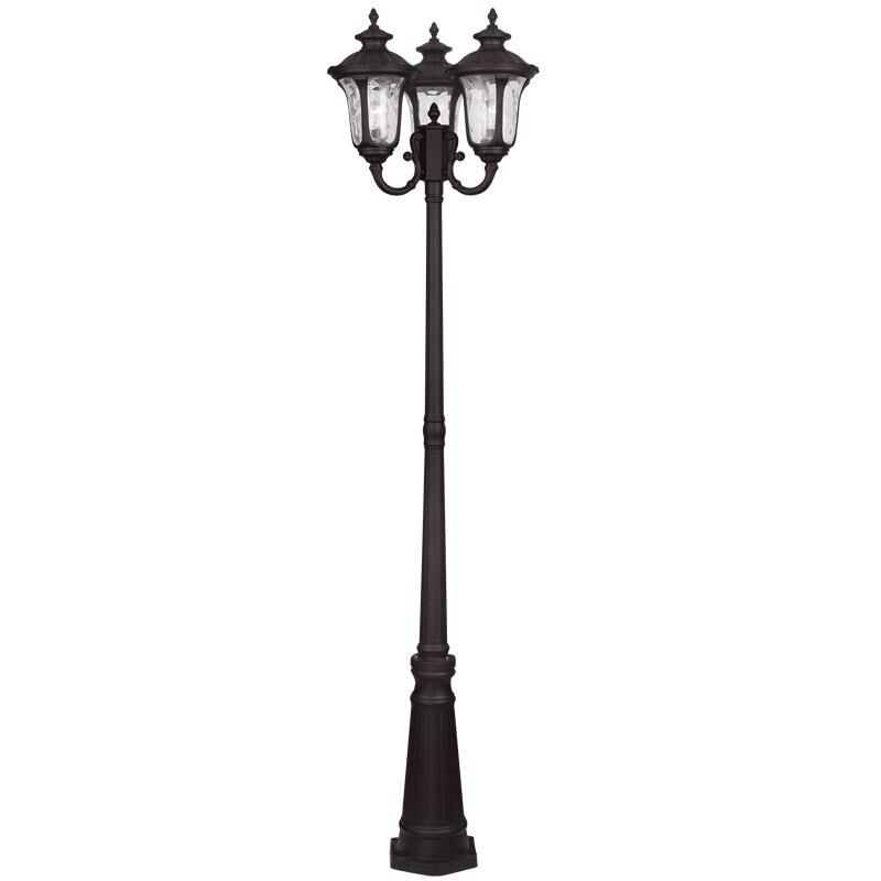 Oxford 87 Inch Tall 3 Light Outdoor Post Lamp by Livex Lighting